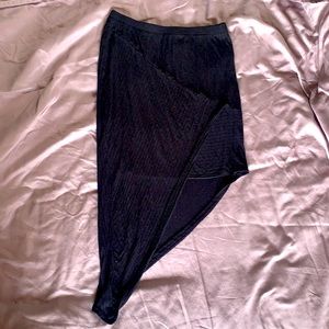 Black Asymmetrical Skirt
